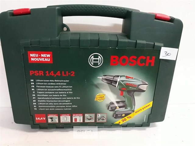 1 x accu-boor-schroevendraaier 14,4 v psr14.4 li 2 accu's 1,5ah lader 1 uur - afbeelding 1 van  3