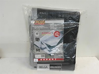 1 x afdekzeil grijs/zwart 4 x 6 m extra dik - afbeelding 2 van  3