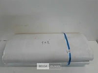1 x afdekzeil met ogen waterdicht wit 5x8m - afbeelding 1 van  3