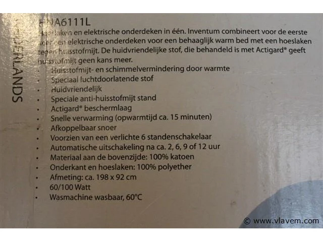 1 x anti allergie warmtedeken ( zie beschrijving foto) - afbeelding 2 van  2