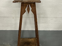 1 x antieke eiken plantenhouder - afbeelding 1 van  1