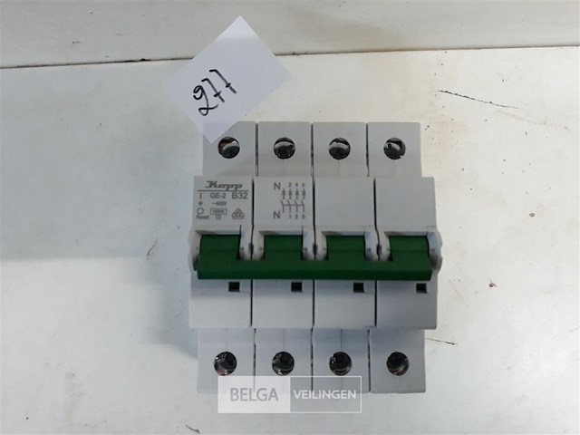 1 x automaat 4p 32a - afbeelding 3 van  3