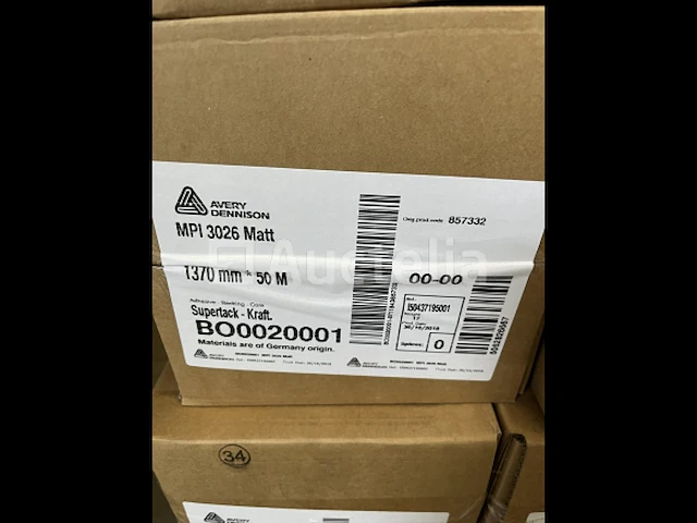 1 x avery dennison mpi 3026 matt 1370mm x 50m - afbeelding 1 van  1