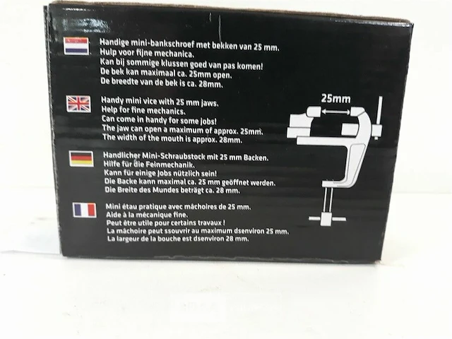 1 x bankvijs 25 mm met tafelklem - afbeelding 3 van  3