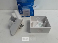 1 x bewegingsmelder infrarood wit inbouw - afbeelding 3 van  3