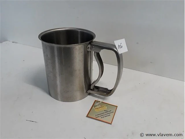 1 x bloemzeef inox 13 cm - afbeelding 1 van  2