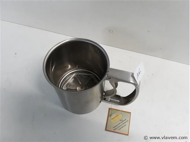 1 x bloemzeef inox 13 cm - afbeelding 2 van  2