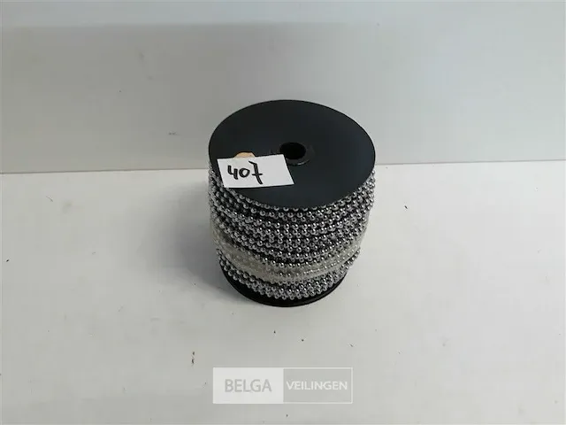 1 x bobijn bolletjes ketting nikkel 100 m - afbeelding 1 van  3