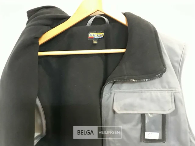 1 x bodywarmer grijs blaklader xxl - afbeelding 3 van  3