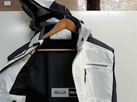 1 x bodywarmer wit/grijs +kap wolf line l - afbeelding 3 van  3