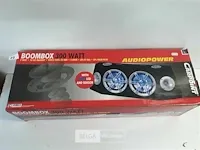 1 x boombox 300w met blauwe led incl aansluiting - afbeelding 2 van  3