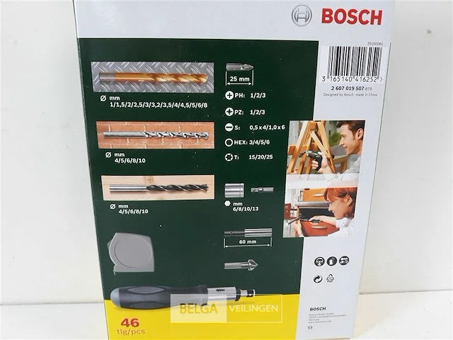 1 x bosch bit en borenset 46 delig - afbeelding 3 van  3