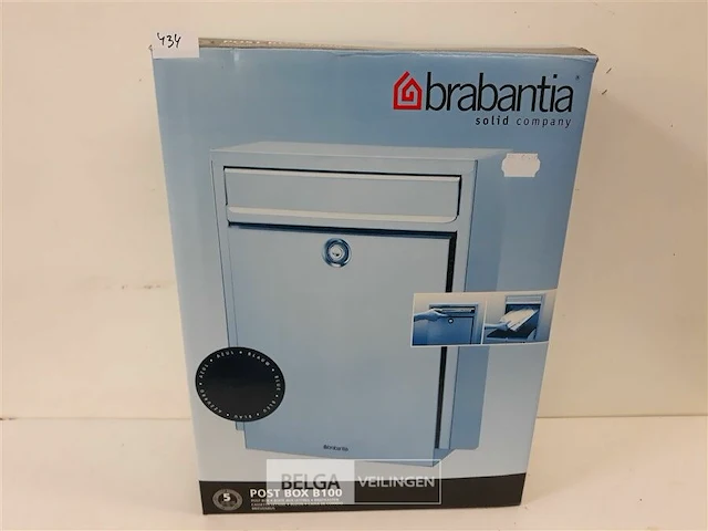 1 x brievenbus brabantia blauw - afbeelding 1 van  3