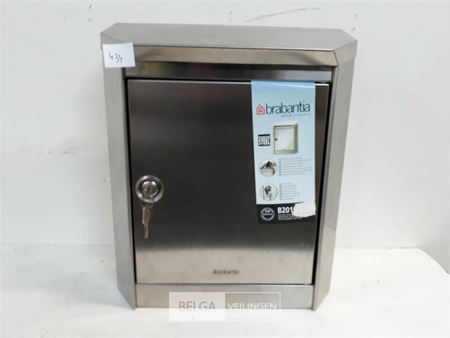 1 x brievenbus brabantia inox - afbeelding 2 van  3