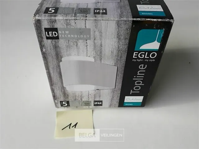 1 x buiten gevellamp eglo 2x3w led warm wit 500lm - afbeelding 1 van  4