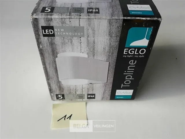 1 x buiten gevellamp eglo 2x3w led warm wit 500lm - afbeelding 2 van  4