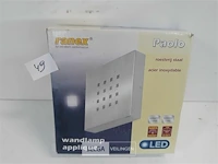 1 x buitenlamp led muurmodel inox - afbeelding 1 van  3