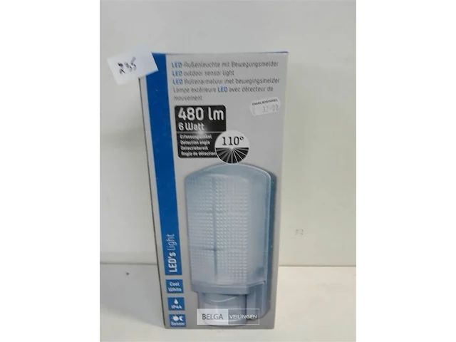 1 x buitenlamp met sensor led - afbeelding 1 van  3