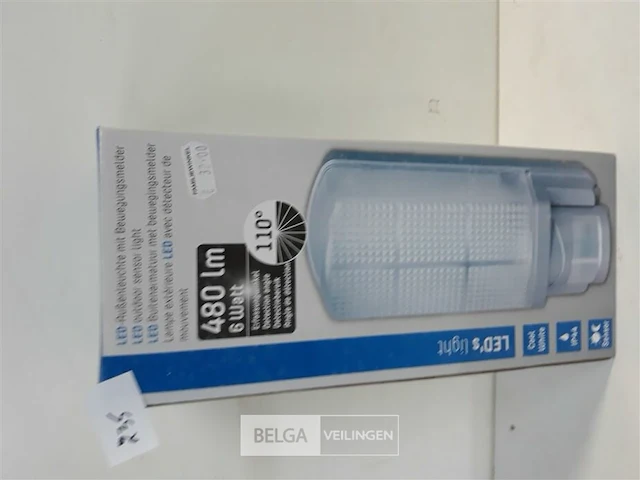 1 x buitenlamp met sensor led - afbeelding 1 van  3