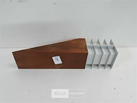 1 x buitenlamp muurmodel 33 cm teak