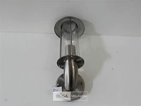 1 x buitenlamp muurmodel inox 34 cm