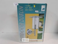 1 x buitenlamp muurmodel inox