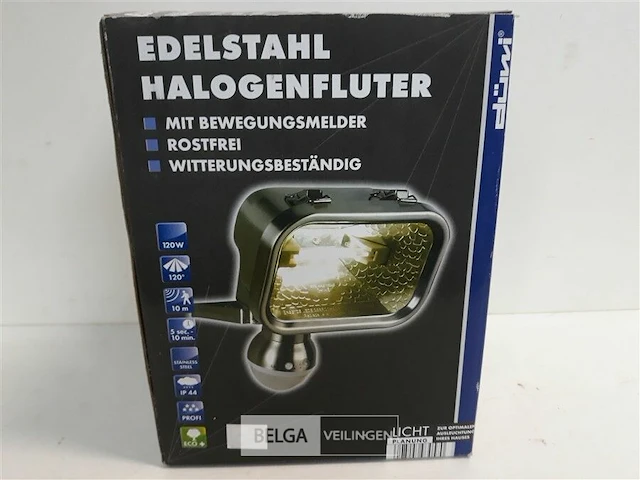 1 x buitenlamp verstraler met bewegingsmelder inox - afbeelding 3 van  3