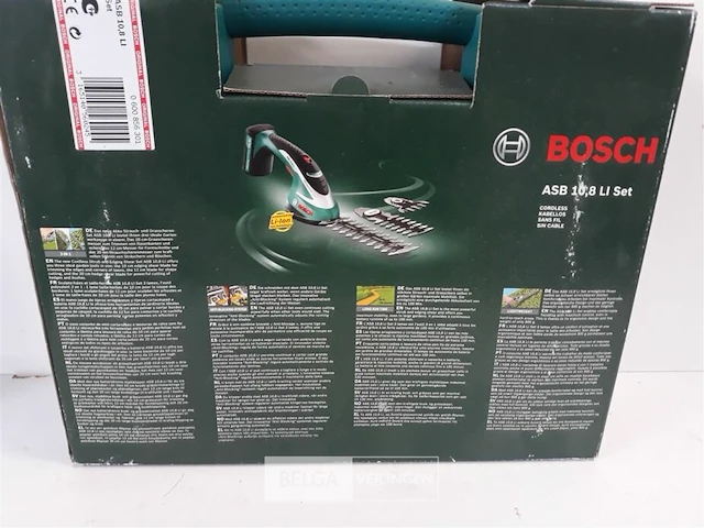 1 x buxusschaar 12 cm abs 10,8 li pvc opbergdoos +vervangmes 20 cm + vervangmes als grasschaar lader 3,5u - afbeelding 4 van  4