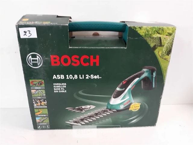 1 x buxusschaar 12 cm abs 10,8 li pvc opbergdoos + vervangmes als grasschaar lader 3,5u - afbeelding 4 van  4