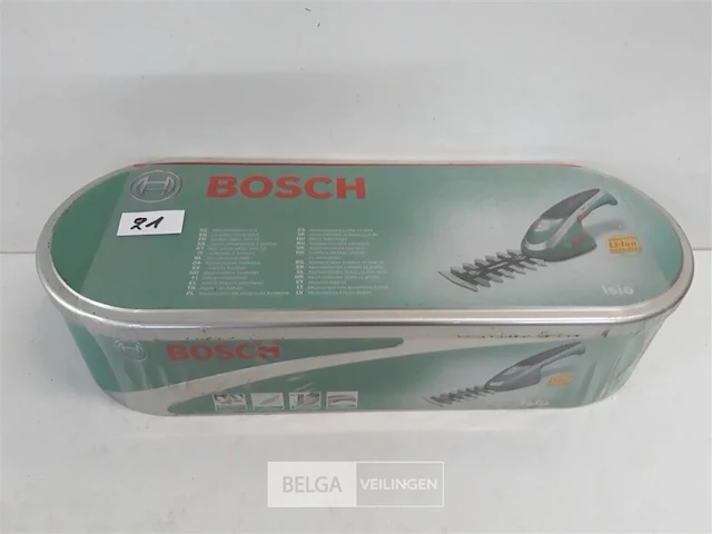 1 x buxusschaar 12 cm isio 3,6v in blikken opbergdoos - afbeelding 1 van  4