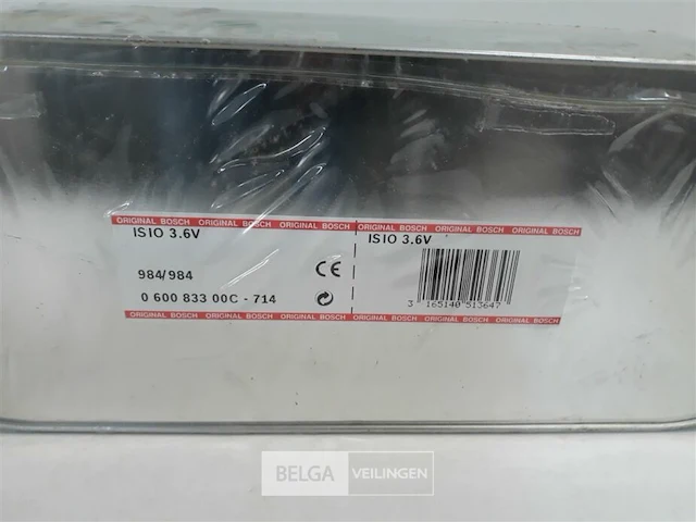 1 x buxusschaar 12 cm isio 3,6v in blikken opbergdoos - afbeelding 4 van  4
