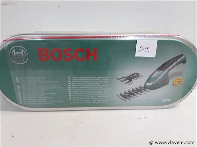 1 x buxusschaar 12 cm isio 3,6v + vervangmes als grasschaar - afbeelding 1 van  2