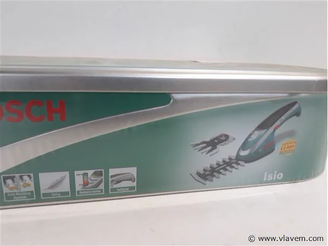 1 x buxusschaar 12 cm isio 3,6v + vervangmes als grasschaar - afbeelding 2 van  2