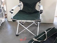 1 x campingstoel alu leuning opklapbaar - afbeelding 1 van  2