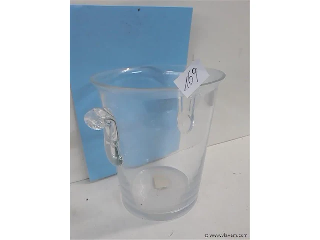 1 x champagne emmer glas 21 cm - afbeelding 2 van  2