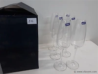 1 x champagneglazen 6 stuks - afbeelding 1 van  2