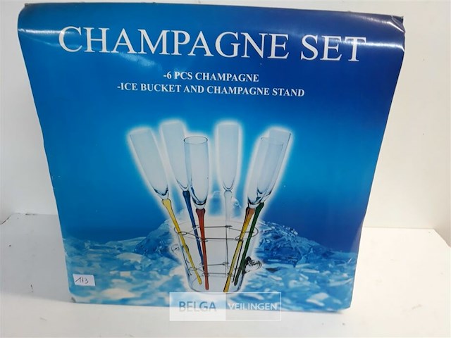 1 x champagneset houder + 6 glazen - afbeelding 2 van  3