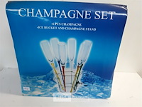 1 x champagneset houder + 6 glazen - afbeelding 2 van  3