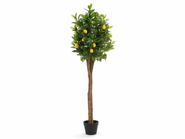 1 x citroenboom - kunstplant - 150 cm - afbeelding 1 van  6