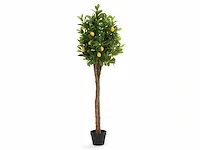 1 x citroenboom - kunstplant - 150 cm - afbeelding 1 van  6