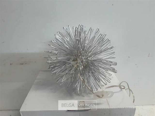 1 x deco 8 led lamp warm wit bal 15 cm - afbeelding 3 van  3