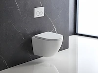 1 x design hangtoilet tornado wit - gesloten onderbodem - afbeelding 2 van  7