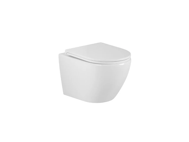 1 x design hangtoilet wit met rimless - afbeelding 3 van  7