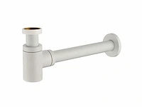 1 x design sifon met afvoerplug mat wit - afbeelding 5 van  5