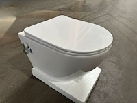 1 x design wit wc pot met bidet - afbeelding 1 van  4