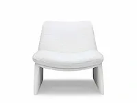 1 x design zetel met ottomane wit