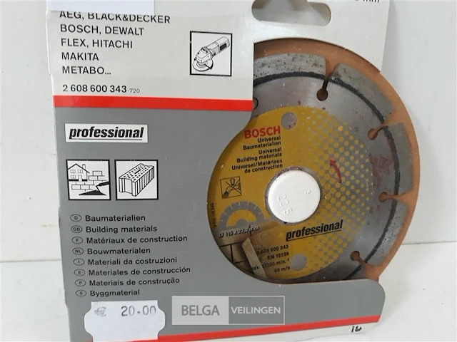 1 x diamantschijf bosch professional 115 mm - afbeelding 3 van  3