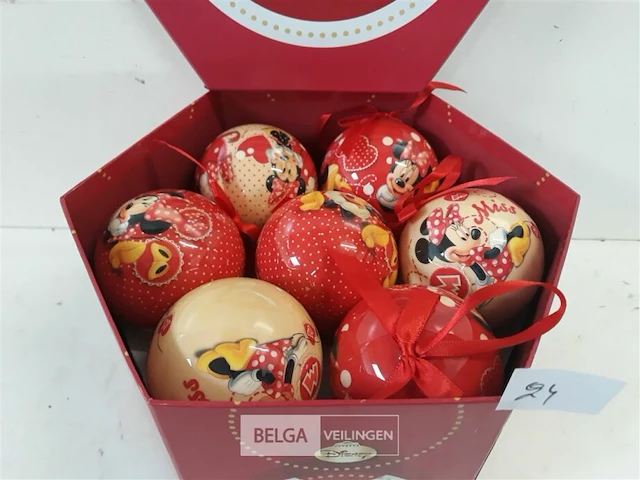 1 x disney kerstballen minny mouse 14 stuks - afbeelding 3 van  3