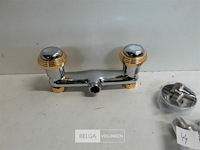 1 x douche kraan goud kleur knoppen showmodel - afbeelding 3 van  3