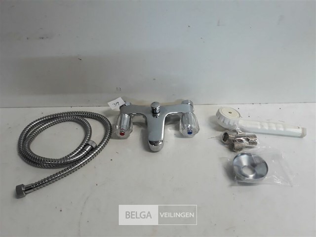 1 x douche/bad kraan + slang met kop showmodel - afbeelding 1 van  3